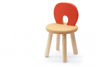 stolička červená