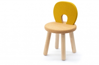 stolička žltá