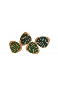Obrázok pre Korková mini podložka MONSTERA 4 kusy